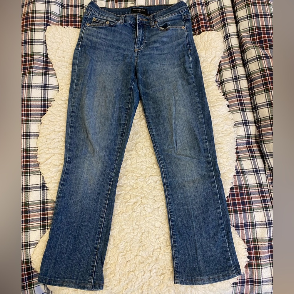 Banana Republic women slim boot cut ripped jeans size 26/2